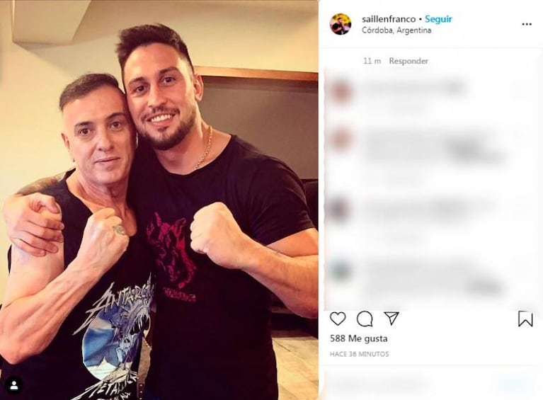 Mauricio Saillén recuperó la libertad: la foto y el mensaje de su hijo Franco