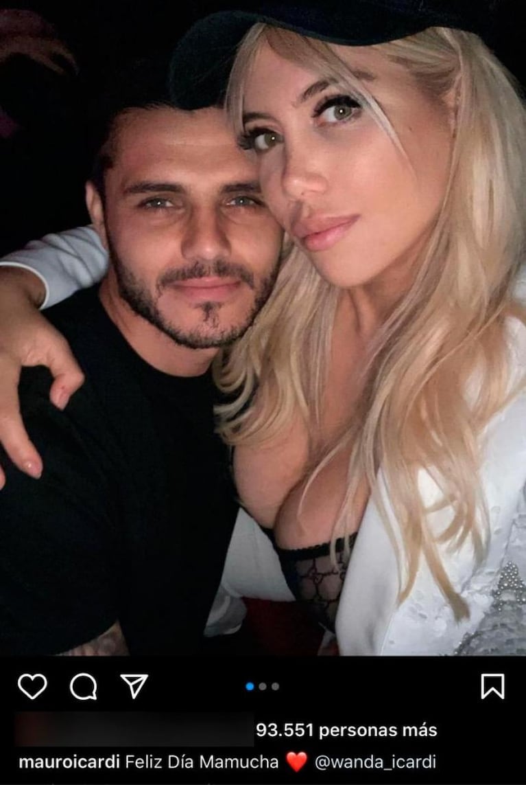 Mauro Icardi causó desconcierto al subir fotos con Wanda Nara y la China Suárez rompió el silencio