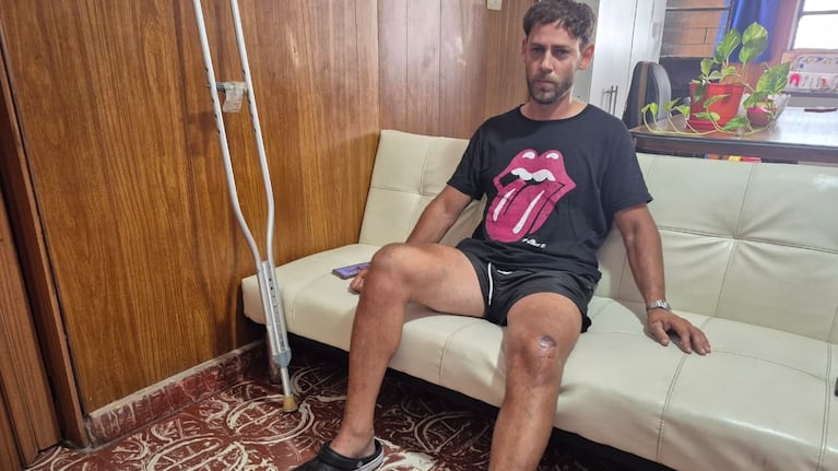 Maxi se quedó sin su herramienta de trabajo. Foto: Juan Pablo Lavisse / ElDoce.