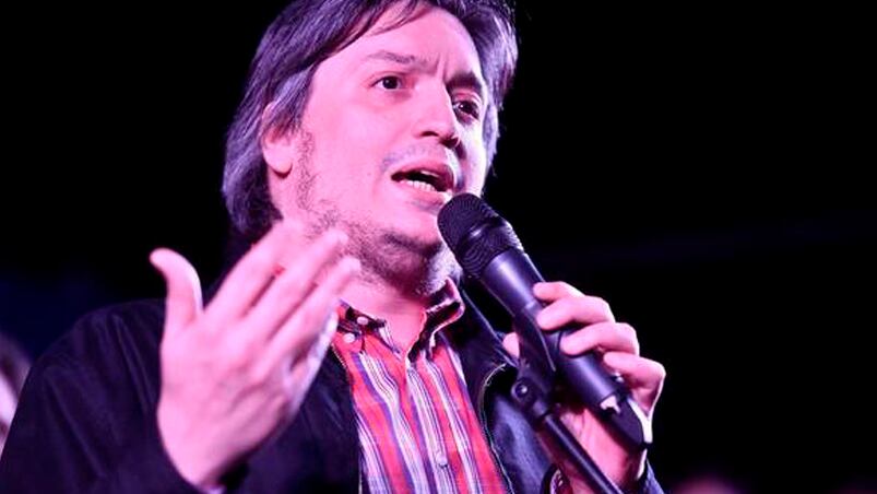 Máximo en un acto en Florencio Varela.