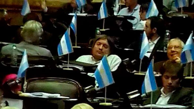 Máximo Kirchner juró como diputado nacional el 4 de diciembre de 2015.