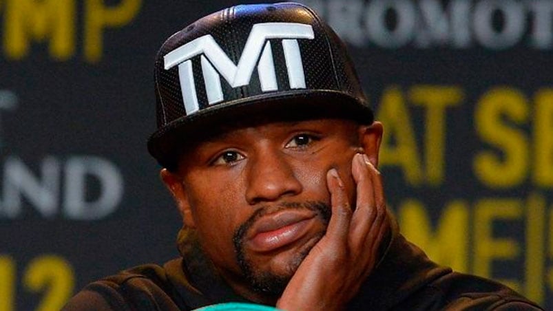 Mayweather no la pasó bien en la noche inglesa.