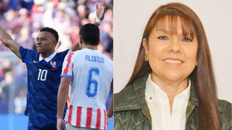 Mbappé se cruzó con una senadora paraguaya.