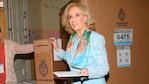 "Me encanta votar, tengo edad para no hacerlo, pero sigo votando", dijo Mirtha.