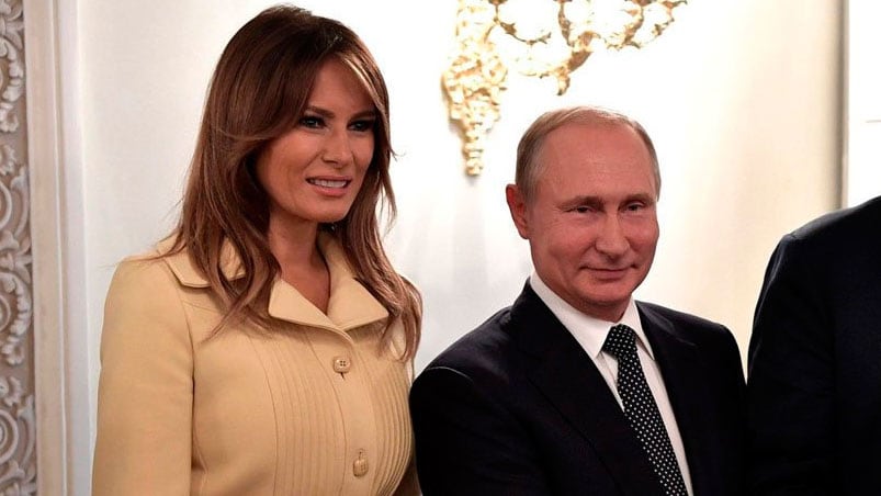 Melania pasó de la sonrisa al terror en menos de un segundo. 