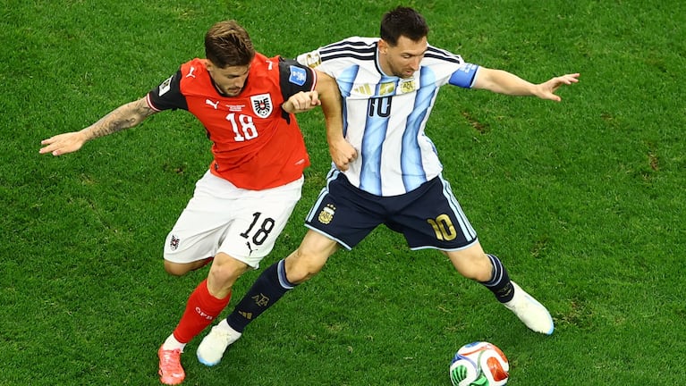 Messi ante Austria en Dallas. REUTERS/Issei Kato