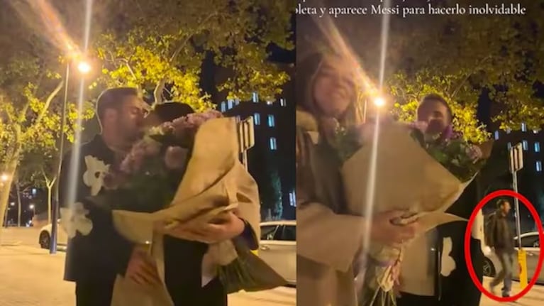 Messi apareció en el video viral de una pareja.