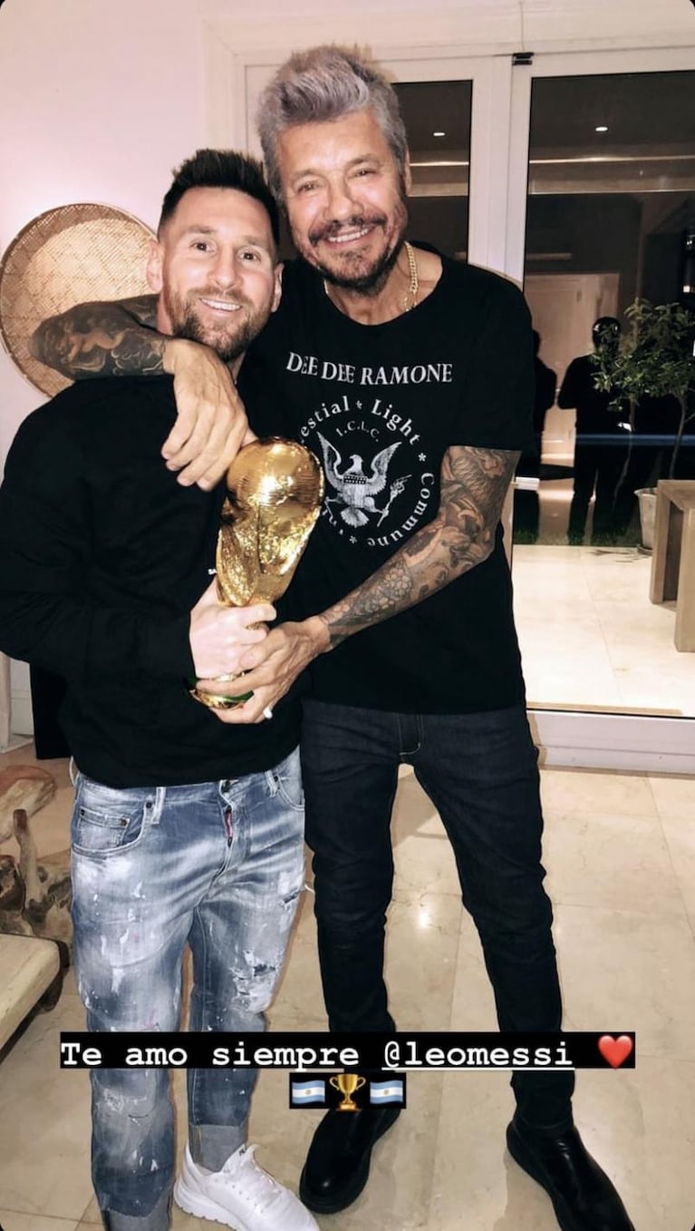 Messi cenó con Tinelli y su familia: las fotos de la noche íntima