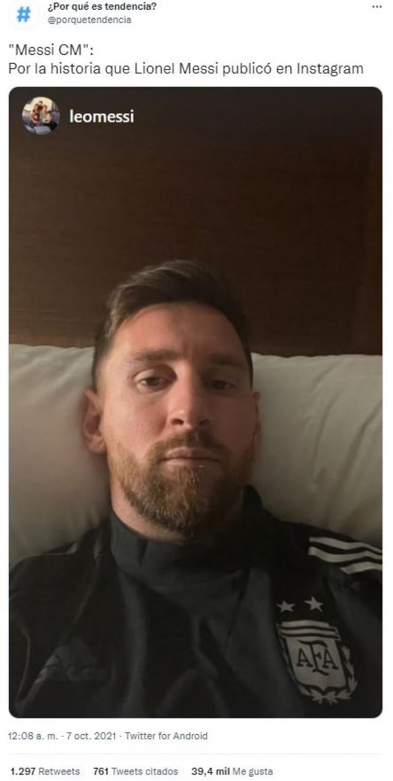 “Messi CM”: la genial foto que Leo publicó en plena medianoche y es tendencia