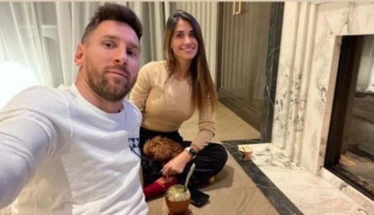 Messi, como nunca se lo vio: mirando Harry Potter con sus hijos en pijama