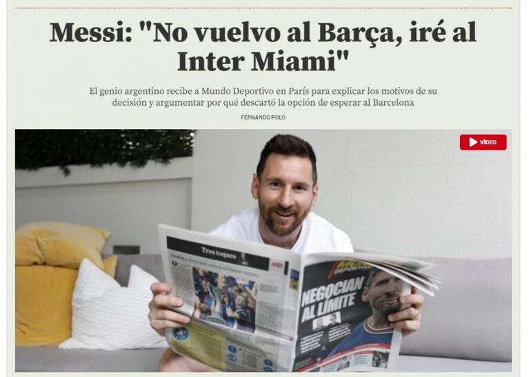 Messi confirmó que jugará en Inter Miami y explicó la decisión