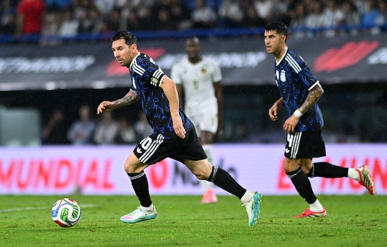 Messi contra Mauritania. REUTERS/Rodrigo Valle