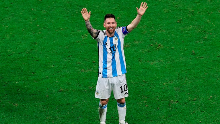 Messi de frente al palco de su familia: "Ya está".