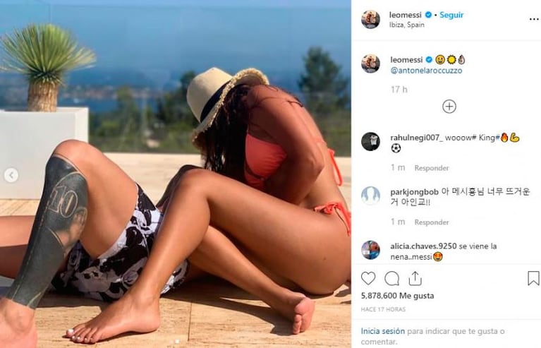 Messi, de la suspensión al amor: las fotos a puro beso con Antonela Roccuzzo