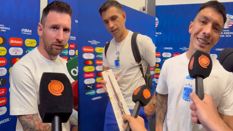 Messi, Dibu y Lisandro Martínez hablaron con El Doce en la Copa América.