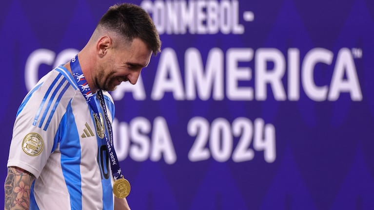 Messi disfruta de otro título con la camiseta albiceleste.