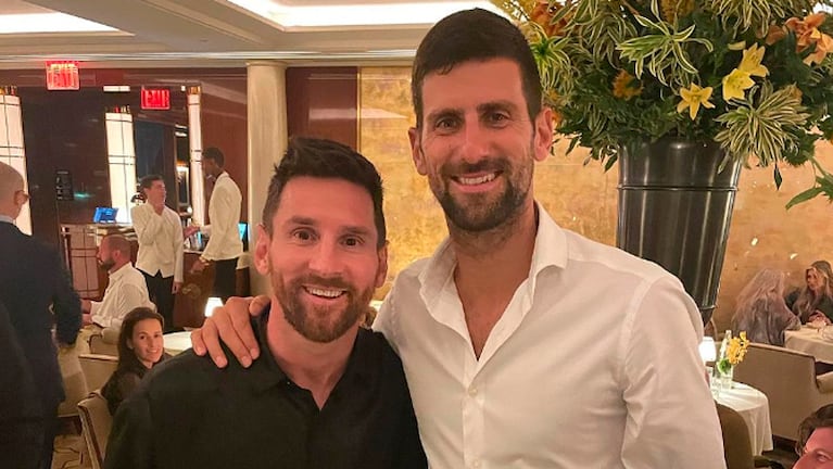 Messi, Djokovic y una foto para la historia en Nueva York.