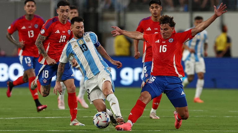 Messi en acción en Nueva Jersey. REUTERS/Agustin Marcarian