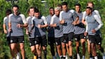 Messi en el entrenamiento con el Inter Miami. 