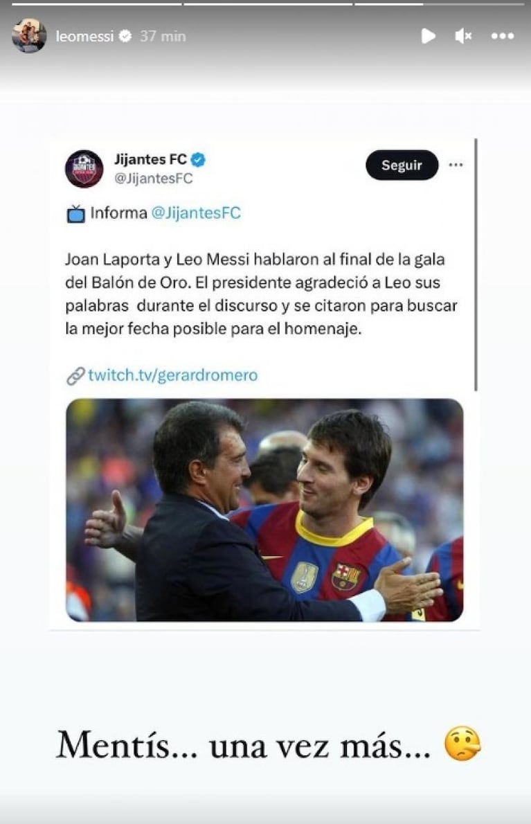 Messi enfureció contra un periodista y lo liquidó en Instagram