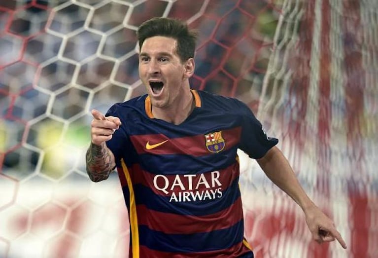 Messi entró, marcó y se lo dedicó a su bebé