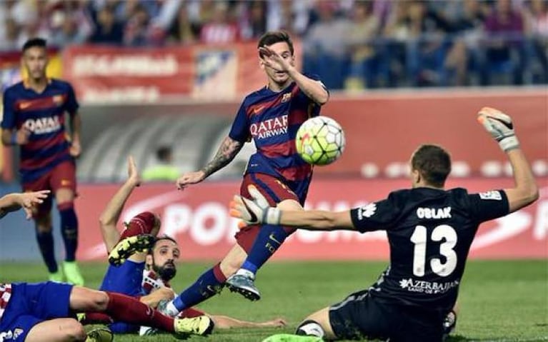 Messi entró, marcó y se lo dedicó a su bebé