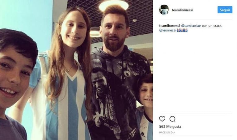 Messi es "Dios": la foto mística que se volvió viral