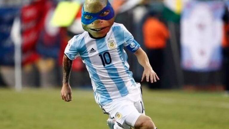Messi es nuestro héroe pero no una tortuga ninja.