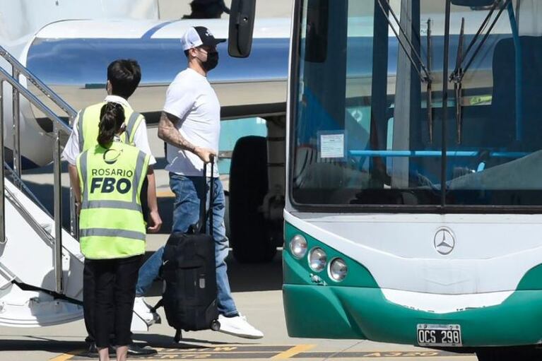 Messi, Icardi, Paredes y Di María llegaron al país para pasar la Navidad en familia