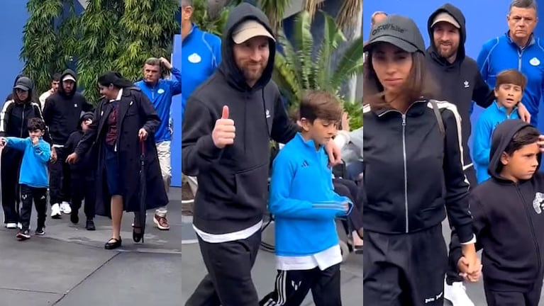 Messi junto a su familia en Disney.