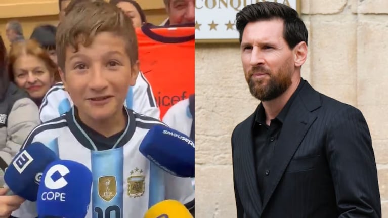 Messi le cumplió un sueño a un nene.