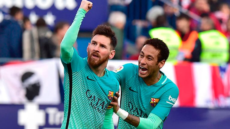 Messi le dio la victoria al Barcelona.