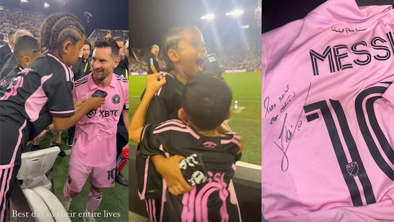 Messi le regaló su camiseta a una mega estrella: "El mejor día"