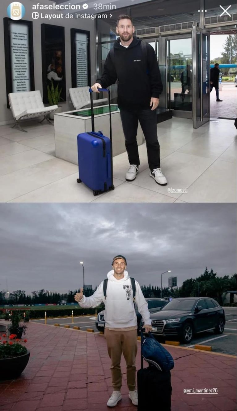 Messi llegó a Argentina y la Selección está completa: las fotos