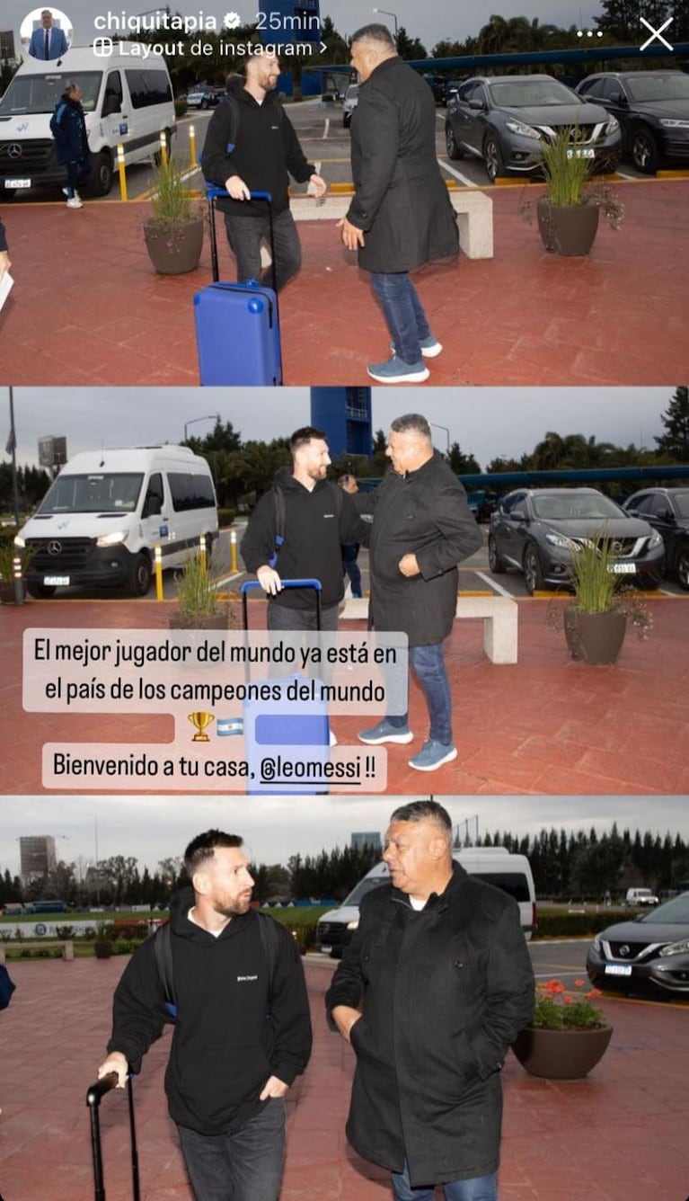Messi llegó a Argentina y la Selección está completa: las fotos