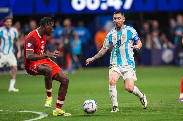 Messi no pudo convertir ante Canadá. Mandatory Credit: Dale Zanine-USA TODAY Sports