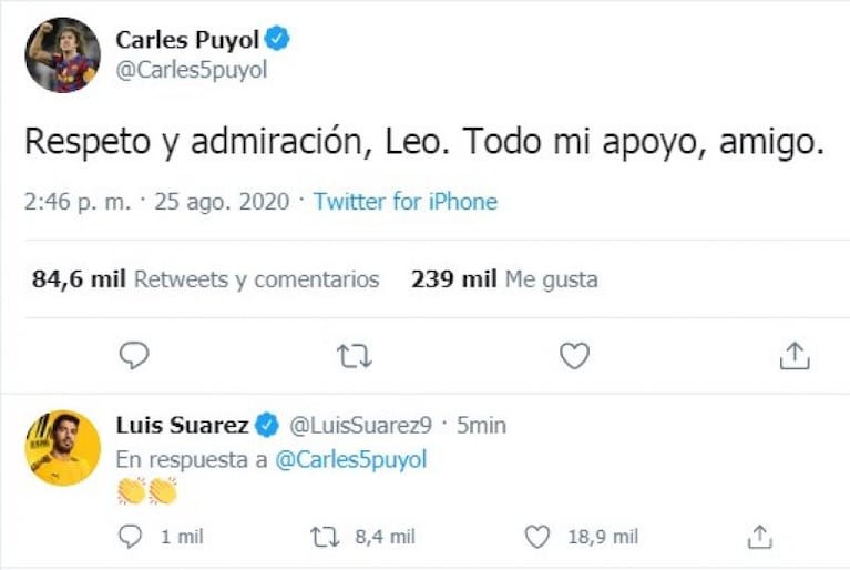 Messi quiere irse de Barcelona: la respuesta del club y la reacción de Puyol y Suárez