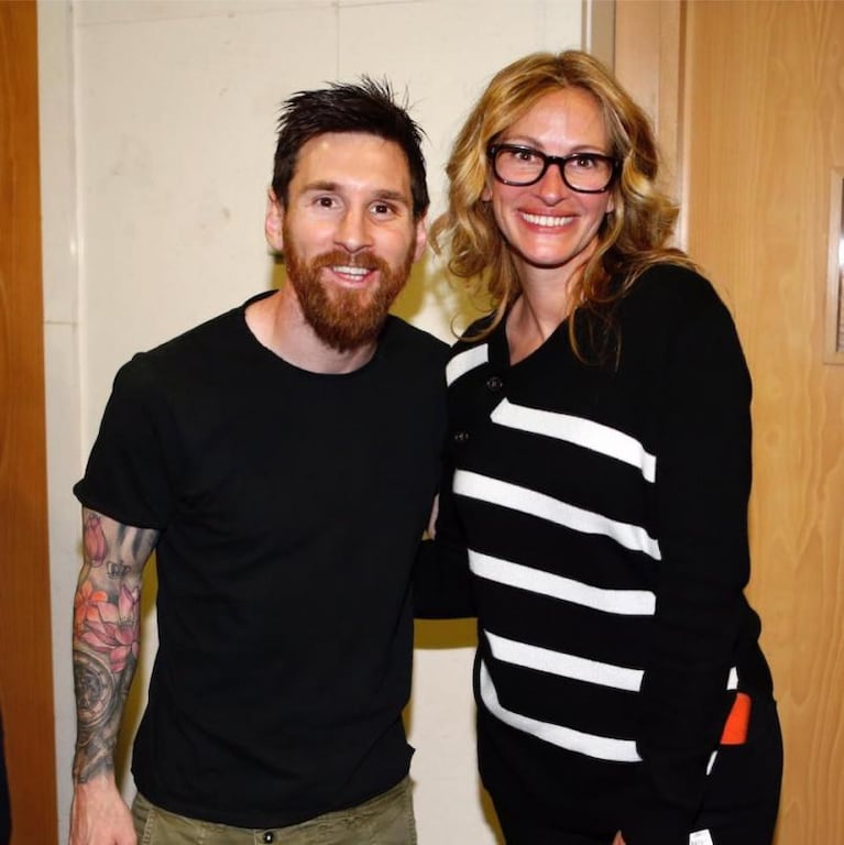 Messi recibió a la mujer más linda del mundo en el Bernabéu