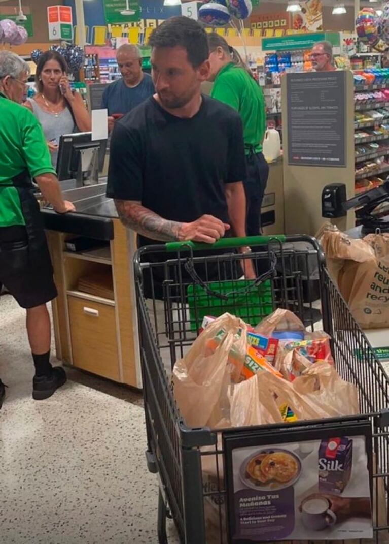 Messi salió a hacer las compras en Miami y revolucionó las redes