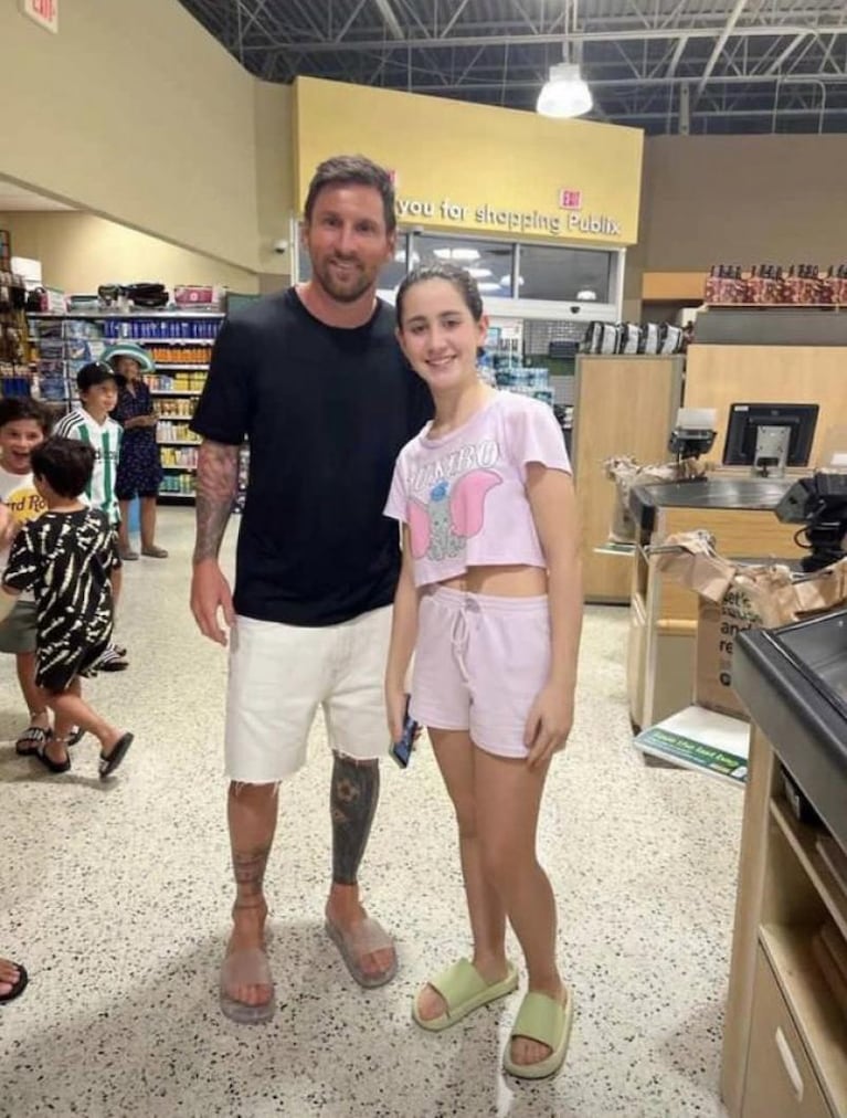 Messi salió a hacer las compras en Miami y revolucionó las redes