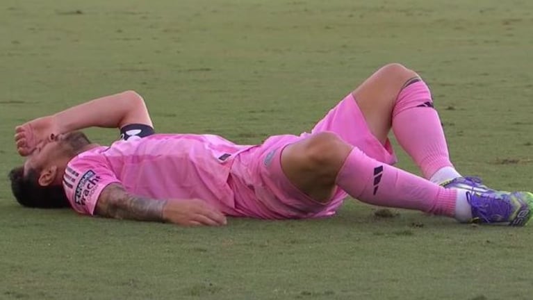 Messi salió lesionado en el partido Inter Miami-Necaxa.
