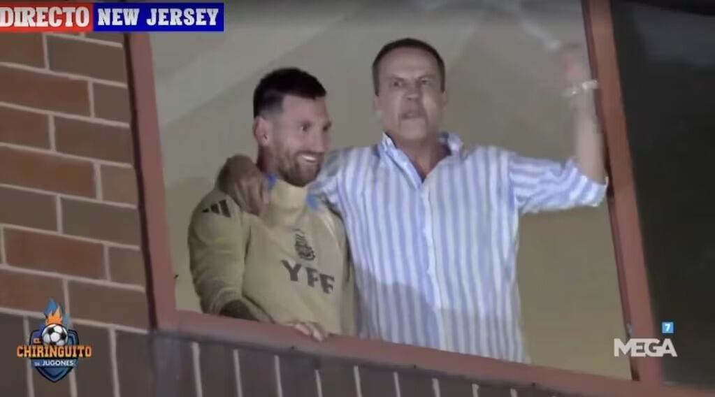 Messi saludo ventana tio soria