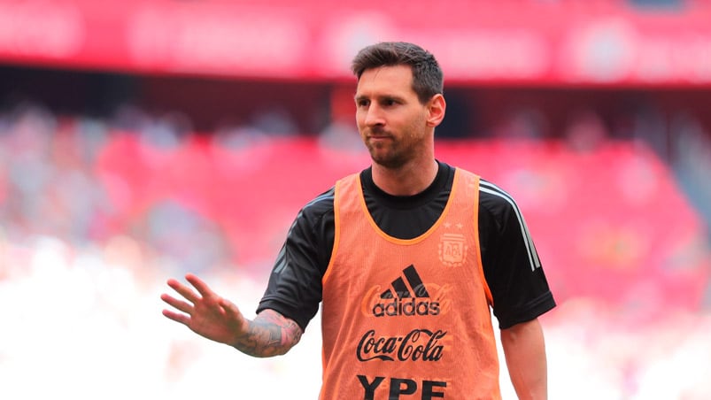 Messi se prepara para la Finalissima 2022 ante Italia.