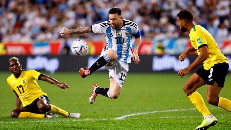 Messi volvió a brillar en la Selección. Foto: Télam.