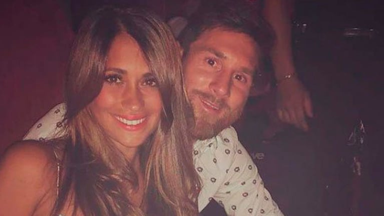 Messi y Antonela en la noche de Ibiza.