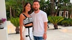 Messi y Antonela entrenaron juntos en Miami. 