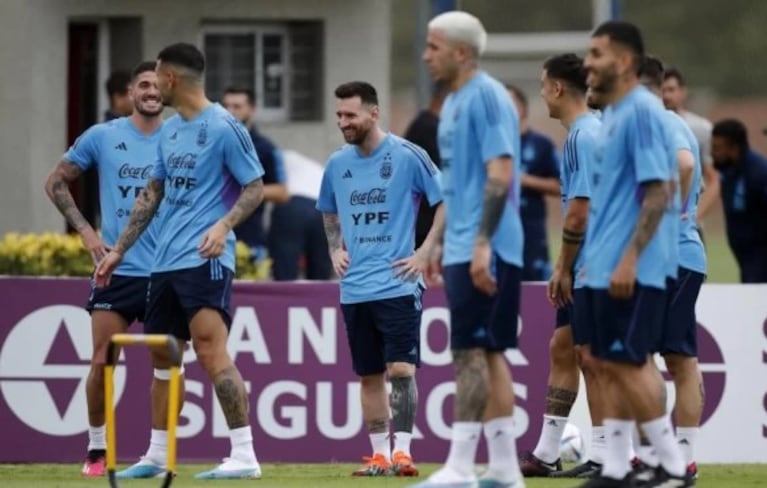 Messi y compañía, entrenando de cara a los amistosos con Panamá y Curazao.