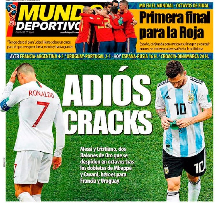 Messi y Cristiano sin Mundial: sus números y las repercusiones en el mundo