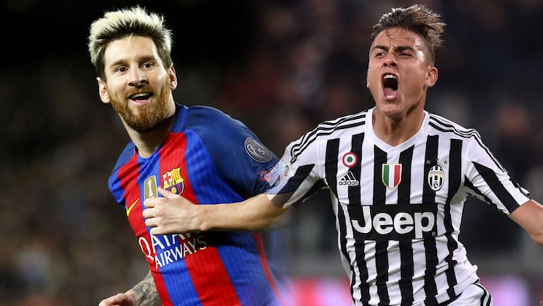 Messi y Dybala se enfrentarán por la Champions League.