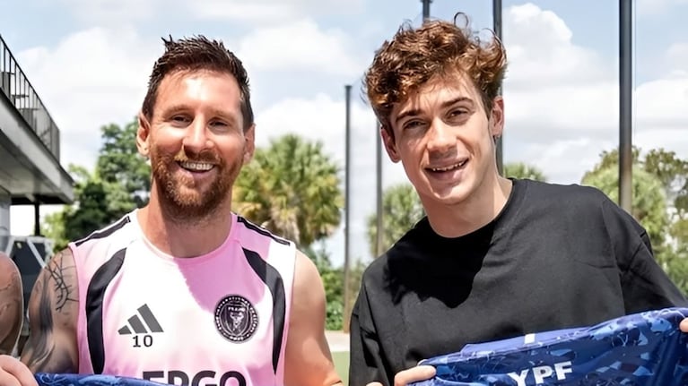Messi y Franco Colapinto